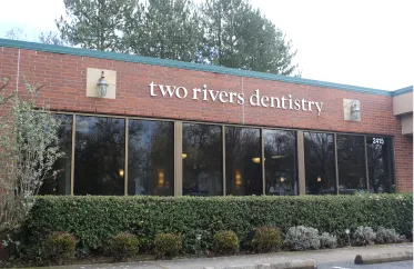 Two Rivers Dentistry brick front entrance